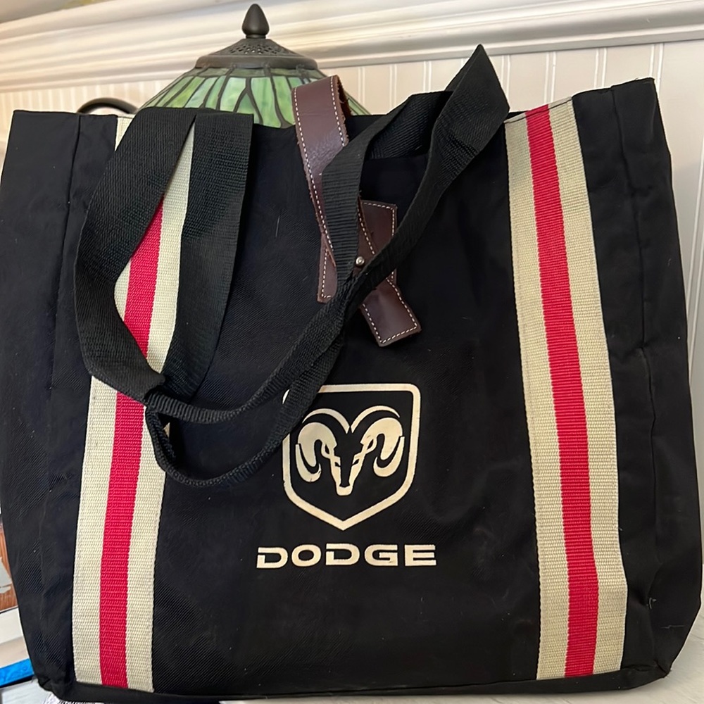 Dodge Ram Truck tote bag canvas & leather